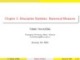 Lecture Business statistics - Chapter 3: Descriptive statistics - Numerical measures