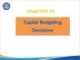 Lecture Management accounting - Chapter 10: Capital budgeting decisions