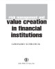 Ebook Risk management and value creation in financial institutions: Part 1 - Gerhard Schroeck