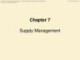 Bài giảng Quản trị doanh nghiệp – Chapter 7: Supply management