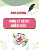 Bài giảng Sinh lý bệnh - Miễn dịch: Bổ thể